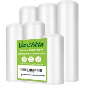6 Rouleau 15cm(1) et (2)20cm et (3)28cm x6m Rouleau Sacs Pour Machine Sous Vide Alimentaire,sans BPA et LFGB Sac de Congelation Sous Vide,Compatible Avec n'importe Quelle Scelleuse Sous Vide - Neuf