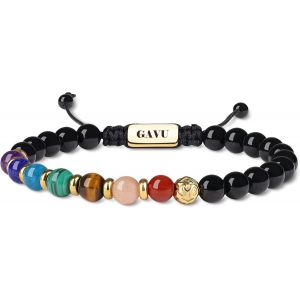 Tourmaline Chakra Bracelet Adjustable Cord Unisex - Neuf
