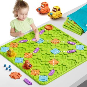 Hamiltion-Jeux De Construction De Routes Logiques-Stem Jeu De Soci&eacute;t&eacute; Familial, Grand Puzzle Labyrinthe Jouet Pour 4 5 6 7 Ans Gar&ccedil;ons Filles, Montessori Jouets Cadeaux Pour Enfants Gar&ccedil;ons - Neuf