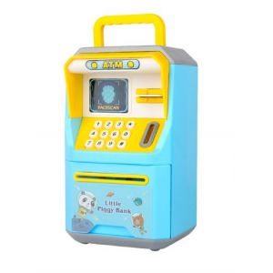 Tirelire électronique bleue ¿ Mini tirelire automatique avec mot de passe ¿ Pour enfants ¿ Cadeau idéal pour garçons et filles - Neuf