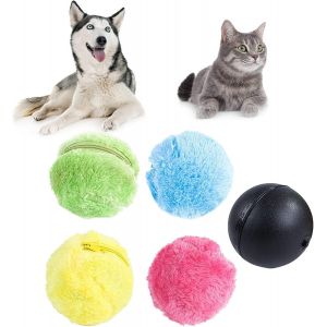 Magic Ball For Dogs Cat Ball Active Rolling Ball For Dogs,360 Degree Interactive Plush Electric Ball Toy,Stimulates Your Pet's Hunting Instinct - Neuf