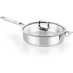 Subzonal-Signature | Cuisini&egrave;re Avec Couvercle, 28 Cm, Sans Antiadh&eacute;sif, Acier Inoxydable 18/10, Full Induction, Pour Toutes Sources De Chaleur, Y Compris Induction - Neuf