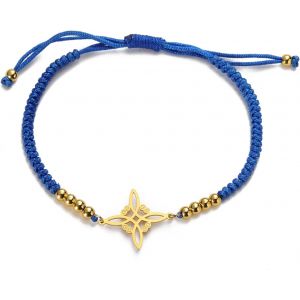 Eryi-Bracelet De N?uds De Sorcières Pour Femmes Hommes En Acier Inoxydable Magie Sorcellerie N?ud De Sorcière Avec Une Perle Tissage Coloré Ajustable Bijoux Wiccan - Neuf