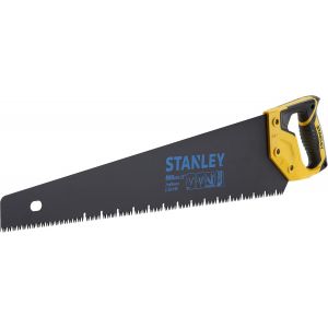 2-20-149 Scie &Eacute;go&iuml;ne JetCut 7dents/Pouce - Fabriqu&eacute;e en France - Traitement Blade Armor - Sp&eacute;ciale Panneaux de Pl&acirc;tre - 550 mm - Poign&eacute;e bi mati&egrave;re - Tra&ccedil;age &Agrave; 45&deg; et 90&deg; Noir/Jaune - Neuf