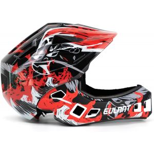 Subzonal-Casque De V&eacute;lo Pour Enfants, Casque Int&eacute;gral Avec Mentonni&egrave;re Pour Gar&ccedil;ons Et Filles,Casque De Protection Pour V&eacute;lo Bmx Scooter Moto Downhill Hoverboard,Poids L&eacute;ger & Amovible - Neuf