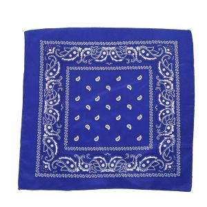 55cmx55cm Polyester Impression T&ecirc;te Wrap Multi Fonction Cyclisme En Plein Air Biker &Eacute;charpe (Bleu Royal) - Neuf