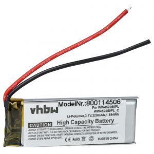 Vhbw Batterie Compatible Avec Scala Solo, Rider Q3, Fm Casque Audio, &Eacute;couteurs Sans Fil (320mah, 3,7v, Li-Polym&egrave;re) - Neuf