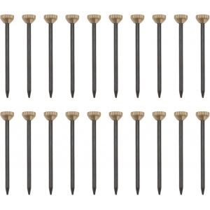 Chenquansarl-Lot De 100 Épingles À Tête Moletée En Laiton Pour Accrocher Des Cadres Photo, Des Supports De Photos, Des Tableaux Et Des Tableaux - 25 X 1,4 Mm - Neuf