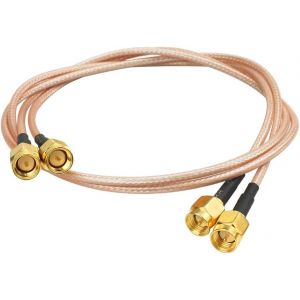 2pcs SMA M&acirc;le &agrave; SMA M&acirc;le C&acirc;ble Pigtail RG316 WiFi RF C&acirc;ble Coaxial Antenne pour Antenne 4G Pi SMA 2.4 GHz Antenne WiFi Wirelesse Routeur Antenne CB Radio (50CM) - Neuf