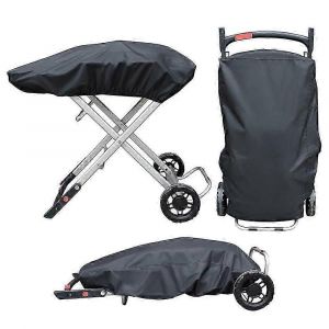 Housse de barbecue anti-poussi&egrave;re en tissu Oxford 210D Housse de barbecue &agrave; gaz portable Housse de plaque de gril r&eacute;glable - Neuf