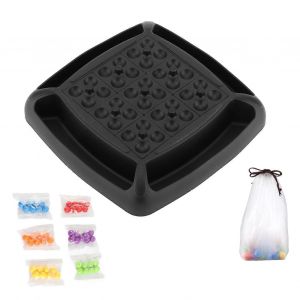 Jeu de logique arc-en-ciel pour enfants, puzzle de couleurs assorties, jeu familial interactif, jouet d'apprentissage précoce, plastique durable, 6 balles de couleur pour 3 - Neuf