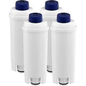 CMWS-Lot de 4 Filtres à Eau pour Machine à Café Delonghi Avec Adoucisseur à Charbon Actif pour De'Longhi ECAM, ETAM, EC, BC Series - Neuf