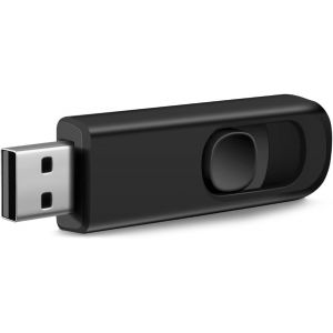 Clé USB 2.0 64Go Noir, Rétractable, Mémoire Stick Stockage Données Pendrive, Compatible avec USB 2.0 et 1.0, Plug and Play, Large Compatibilité, Garantie Limitée - Neuf