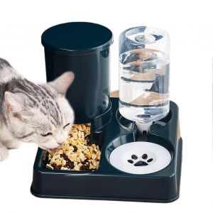 Distributeur D'eau Et De Nourriture Pour Animaux, 2 En 1, Antiderapant, Portable, Automatique, Pour Chats Et Chiens - Neuf
