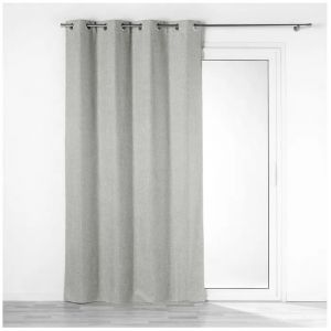 Rideau A Oeillets Occultant 140 X 260 Cm Crepuscules Gris - Neuf