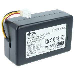 vhbw Batterie compatible avec Samsung Powerbot VR7000, VR2AM7070WS/AC, VR2AM7090WD/AA robot &eacute;lectrom&eacute;nager (6,8Ah, 21,6V, Li-ion) - Neuf