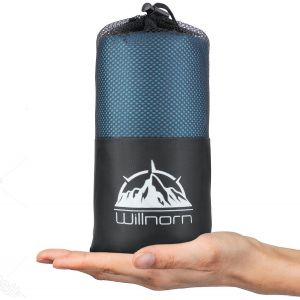 Eryi-Drap De Sac De Couchage De Voyage 2 En 1 En Microfibre - Xl 220x95cm, Sac À Viande De Couchage Idéal Pour Randonnée, Camping Et Séjours En Auberge,Auberge, Sac À Dos - Neuf