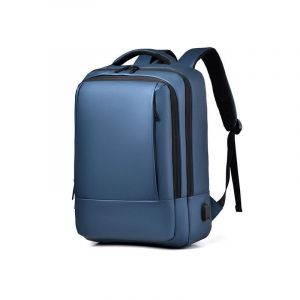 Sac À Dos Ordinateur Grande Capacité Étanche Avec Port USB Noir Bleu YONIS - Neuf