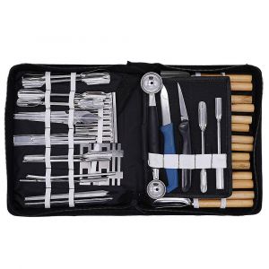 Kit D'outils De Sculpture Culinaire Portables, 46 Pi&egrave;ces, Pour Garnir, Couper Et Trancher Les L&eacute;gumes, Les Fruits Et Les Aliments. - Neuf