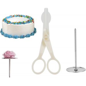 KAL-Ensemble De Lifteurs À Ongles En Acier Inoxydable, Outils De Cuisson En Acier Inoxydable | Décoration De Gâteau | Bricolage | Outil De Pâtisserie Pour La Décoration De Fleurs Glacées - Neuf