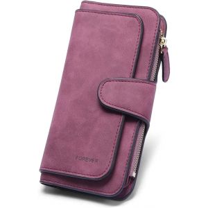 CAUC-Portefeuille Femme Grande Capacite Femme Portefeuille PU Cuir Porte-Monnaie - Neuf