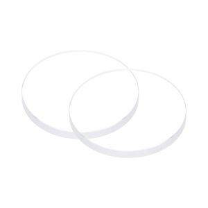 Kal-2pcs Verre De Montre En Cristal Transparent 22mm De Diamètre, 2mm D'épaisseur, Rond, Plat, En Verre Minéral À Haute Transmittance, Pièce De Rechange Pour Réparateur De Montres - Neuf