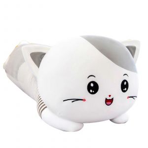 Coussin En Peluche Pour Chat De 50 Cm De Long, Jouet Doux En Peluche, Cadeau Pour Enfants, Decoration D'interieur, Cadeau Pour Fille - Neuf