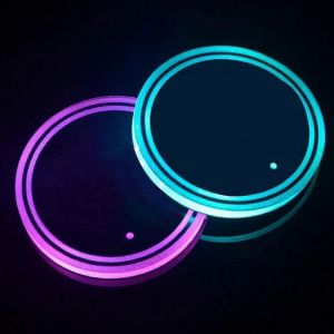 Ventes Promotionnelles Led Porte-Gobelet Lumières,2pcs Led Car Coasterss Avec 7 Couleurs Luminescent Light Cup Pad - Neuf
