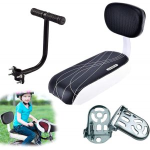 Asfasfq-Siege Enfant Velo,Si&egrave;ge Arri&egrave;re Pour V&eacute;lo,Universel Pu Si&egrave;ge S&eacute;curit&eacute; Pour Enfant Avec Dossier,Enfant V&eacute;lo Arri&egrave;re S&eacute;curit&eacute; Si&egrave;ge Coussin,Coussin De Si&egrave;ge Arri&egrave;re De Montagne - Neuf