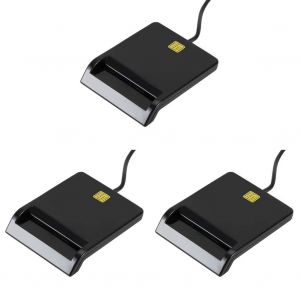 Lecteur de carte intelligent USB,op&eacute;ration stable,simplicit&eacute; d'image pour DNIE iko CAC IC ID epiCard ClhbConnector Windows-3 PCS- - Neuf