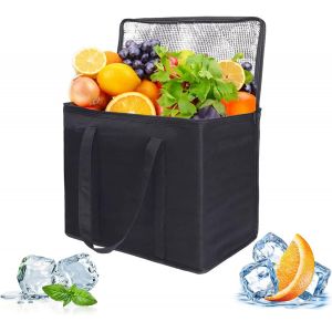 MEVRONISSHOP-Sacs Isothermes,Grand Sac Isotherme Courses,Sac Isotherme Doux,Grand Pliable,pour Pique-Nique Camping Plage Voyage - Neuf