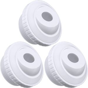 Lot de 3 buses de massage oculaire pour piscine, buse de jet oculaire pour spa, raccord d'entrée de flux directionnel, raccord de jet de retour fileté 1-3/4 - Neuf