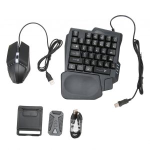 Pack Combine De Jeu Mobile 4 En 1, Controleur De Manette De Jeu Mobile, Clavier De Jeu, Souris Et Convertisseur Pour Android Et Ios - Neuf