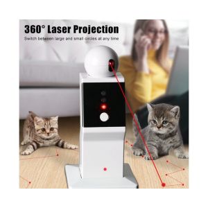 Robot Jouet Interactif Pour Chat Avec Pointeur Laser À 360° - Jouet De Poursuite Automatique Pour Un Plaisir Félin Sans Fin - Neuf