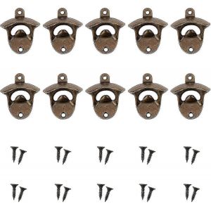 10pcs Bronze Mural Ouvre-Bouteille Pour Bi&egrave;re Bars &Agrave; Vin Cuisine - Neuf