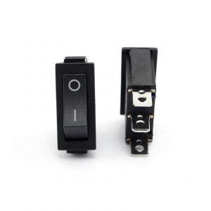 Soudure Lug INVERSEUR Interrupteur &agrave; Bascule, AC 250V 15A, 3-Pin)-au, 2 positions, Bouton Noir, Pack de 10 - Neuf