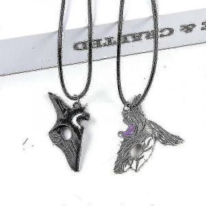 League Of Legends Kindred Eternal Hunter Pendentif Collier Bijoux Cadeau 2pcs/Set - Neuf