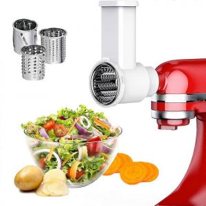 Accessoires de déchiqueteuse à trancher,trancheuse à légumes Fresh Prep pour batteur sur socle Kitchenaid,machine à salade avec - Neuf