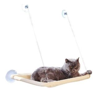 Hamac De Fen&ecirc;tre Confortable Pour Chat Avec Couverture Douce - Chaise Longue Confortable Pour Bronzer Et Se D&eacute;tendre - Installation Et Nettoyage Faciles - Neuf