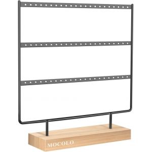 Tianyi-Organisateur De Boucle D'oreille, Support De Boucle D'oreille Pour Boucles D'oreilles Suspendues (66 Trous Et 3 Couches) - Neuf