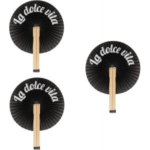 KALANKA-u2013 Éventail pliable avec message. Éventail pliable original en papier. Pai pai multicolore. Détail de mariage pour invités. Cadeau fête ou cérémonies. - Neuf