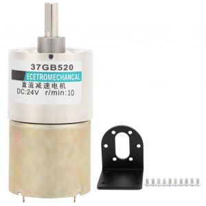 XYONG Moteur reducteur CC avec support, rotation horaire/antihoraire, grande torsion, pour machine-outil CNC 24 V XD-37GB5, 20 10 tr/min - Neuf