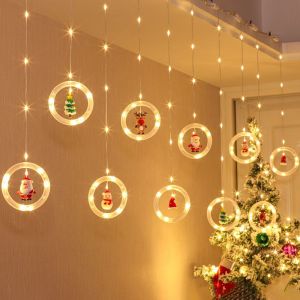 Lumi&egrave;re de no&euml;l Rideau, 3M 120LEDs Rideau de Lumi&egrave;re Guirlande 8 de la Lumi&egrave;re - Neuf