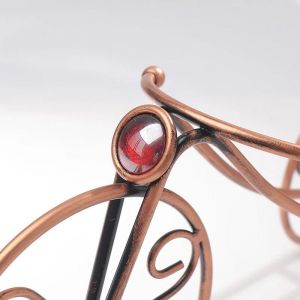 Porte-Bouteilles &Agrave; Vin En Forme De Tricycle Contenant 1 Bouteille De Vin Cr&eacute;ativit&eacute; Porte-Bouteille De Vin Dor&eacute; En Fer Parfait Pour Le Comptoir De Cuisine Nouveau - Neuf