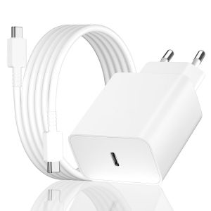 LORANKA-Chargeur rapide USB C 45 W pour Samsung Galaxy S25 S24 S23 S22 S21 S20 fe Ultra S10 S9 S8 A55 A54 A53 A52 A51 A50 A34 A33,2 m avec bloc d'alimentation Fast Charger C&acirc;ble de charge rapide - Neuf