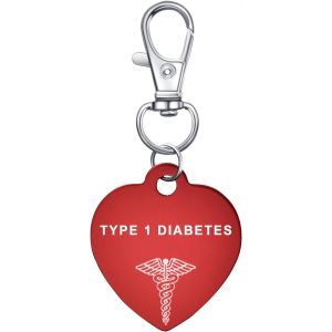 Kal-Porte-Clés Médical Id D'alerte Médicale Pour Homme Et Femme Rouge Sirène D'urgence Amour Mode Médicale Charme Accessoires Cadeaux - Neuf