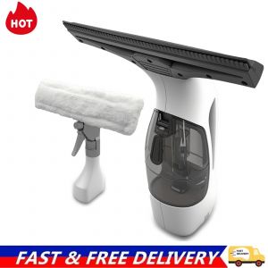 Grattoir aspirateur sans fil portable pour vitres, outil &eacute;lectrique de nettoyage des vitres,kit de nettoyage des vitres avec grattoir douche Convient aux portes vitr&eacute;es, fen&ecirc;tres, miroirs et v&eacute;hicules - Neuf