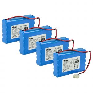 vhbw 4x Batterie compatible avec Geze DCU 1, EC Drive, DCU2M, Door Operators porte coulissante &eacute;lectrique (0,9Ah, 24V, NiMH) - Neuf