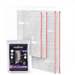 Compactor Lot 4 X Sac De Rangement Sous Vide Avec Cintre - Neuf