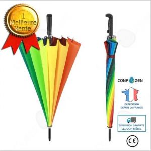 Parapluie - Confo® - Arc-En-Ciel - 16 Brins - Ouverture Automatique - Long Manche - Neuf